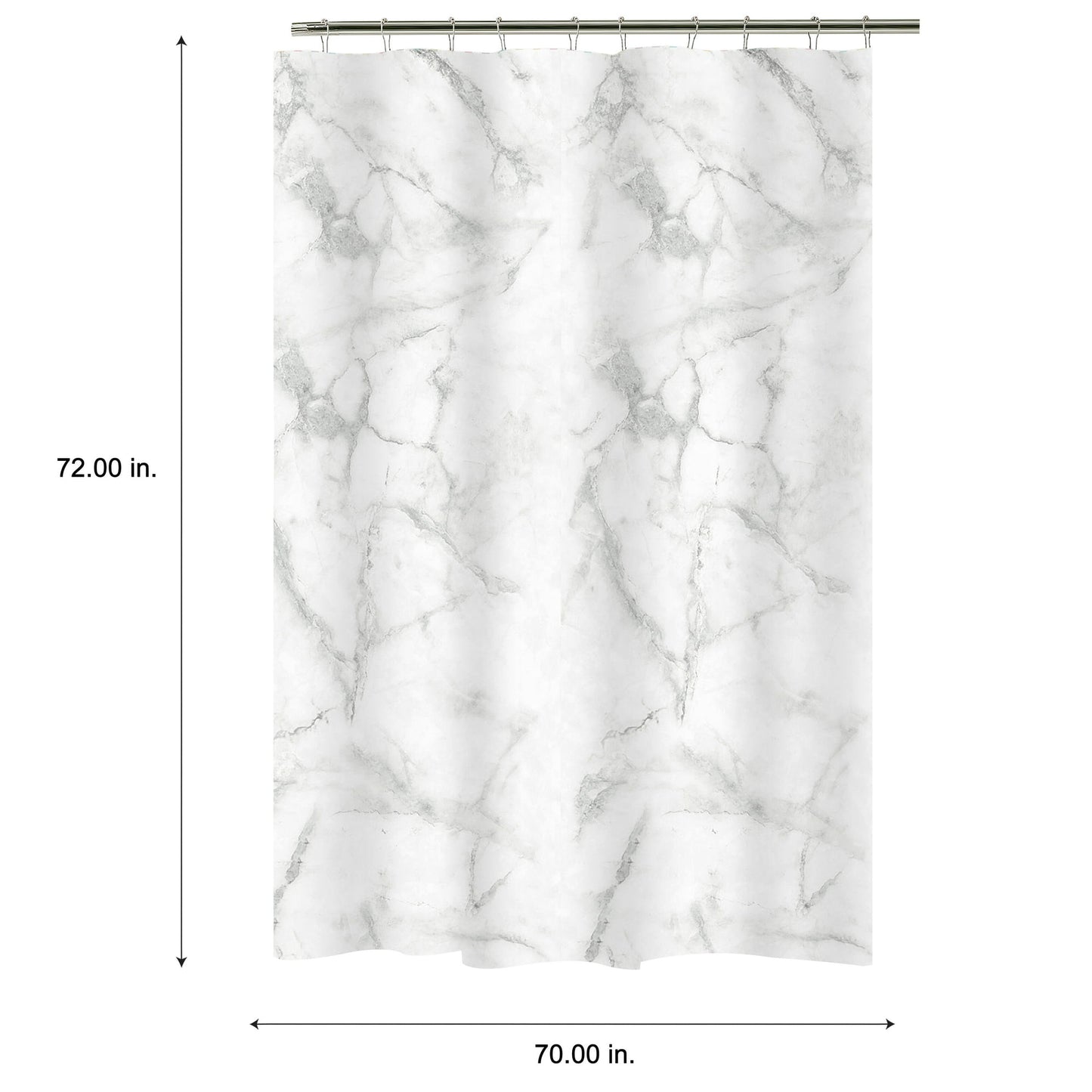 SHOWER CURTAIN PEVA STAGGERED DESIGN