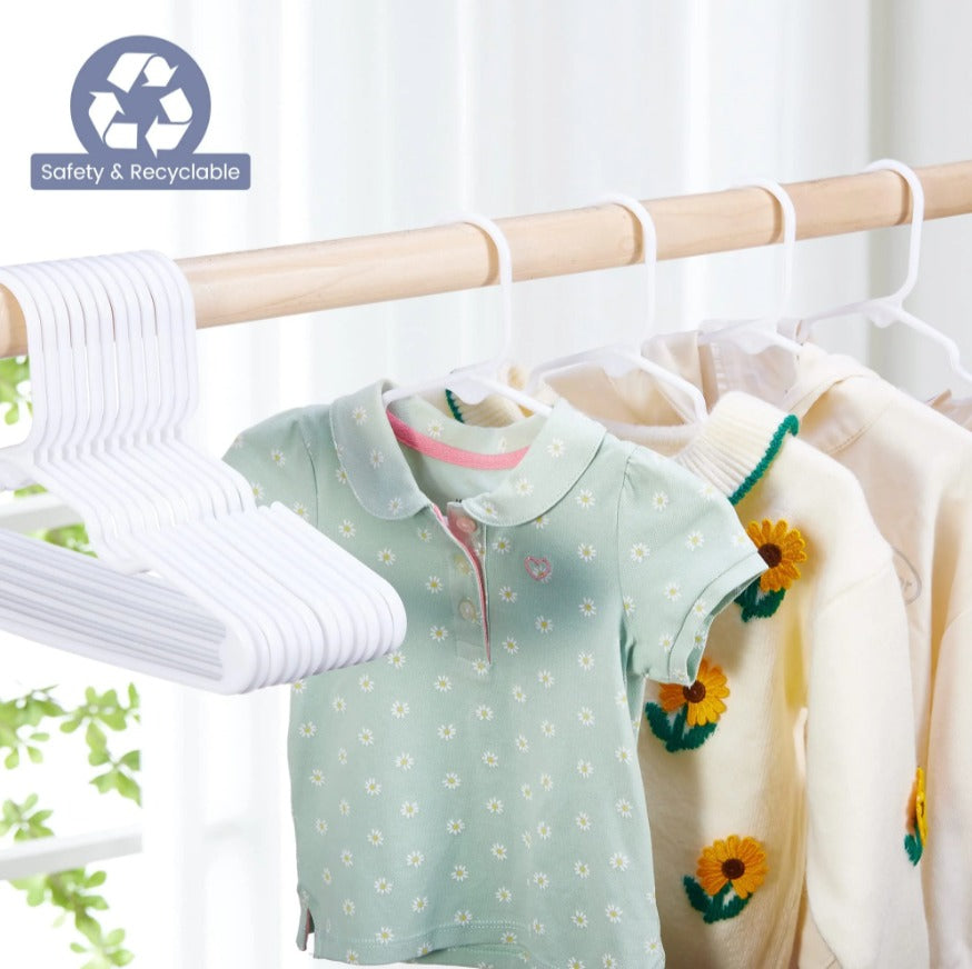 RHINORACK 8PK KIDS HANGER WHITE