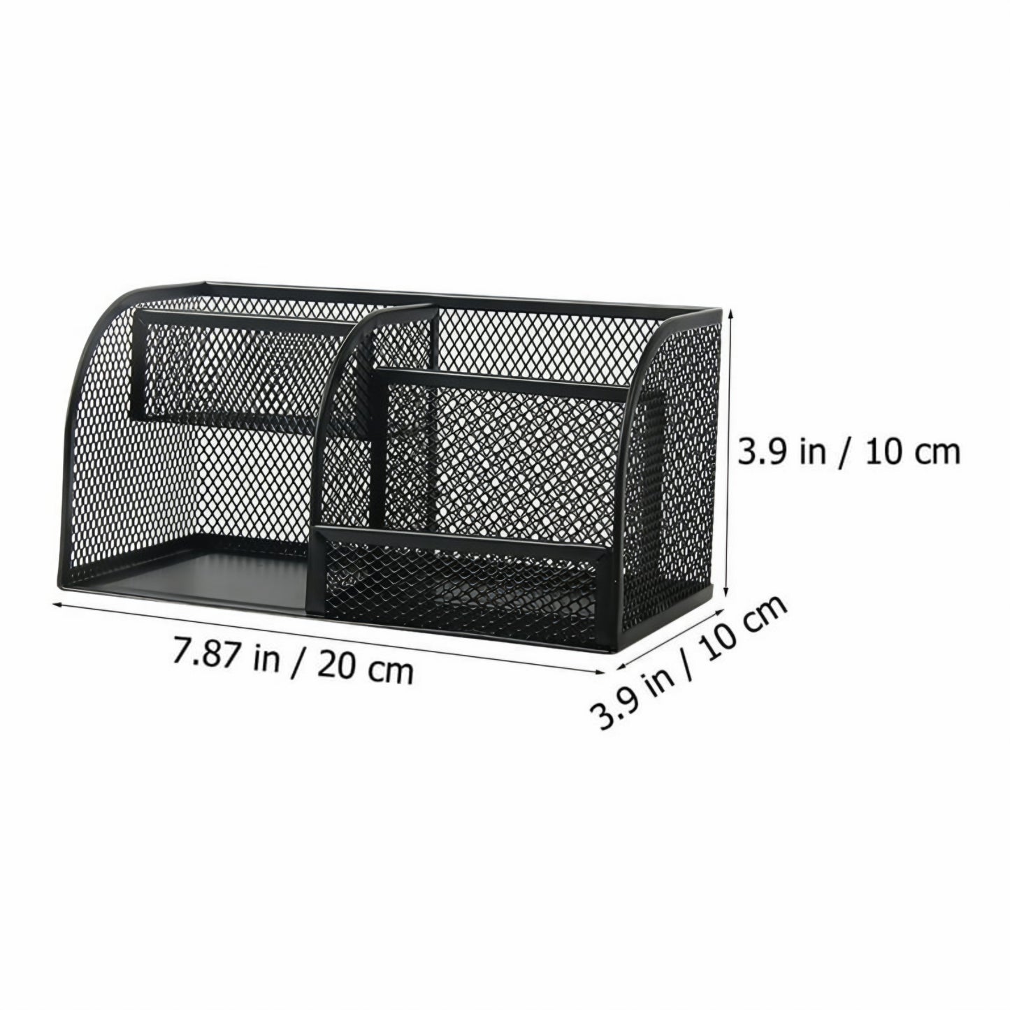 METAL DESK ORGANIZER BLACK