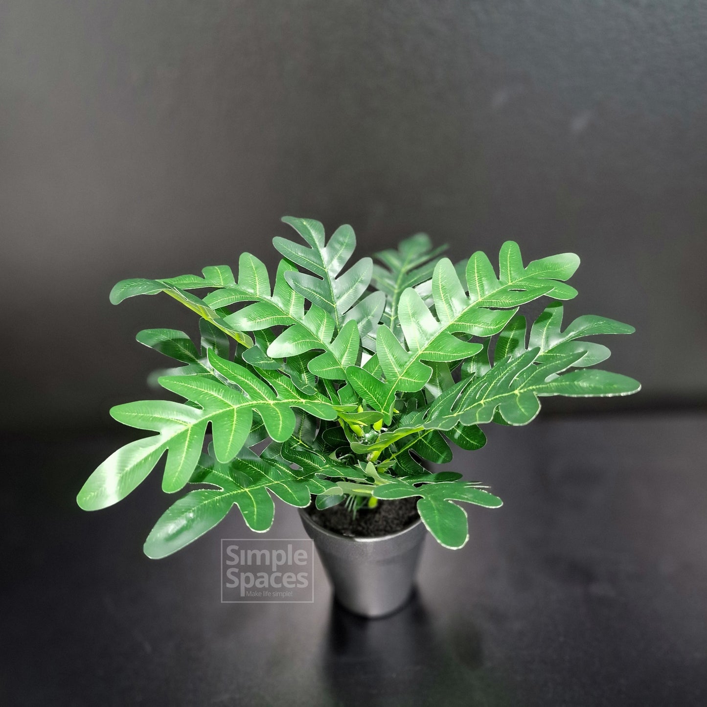 INDOOR ARTIFICIAL 12” POTTED LEATHER LEAF FERN PLANT
