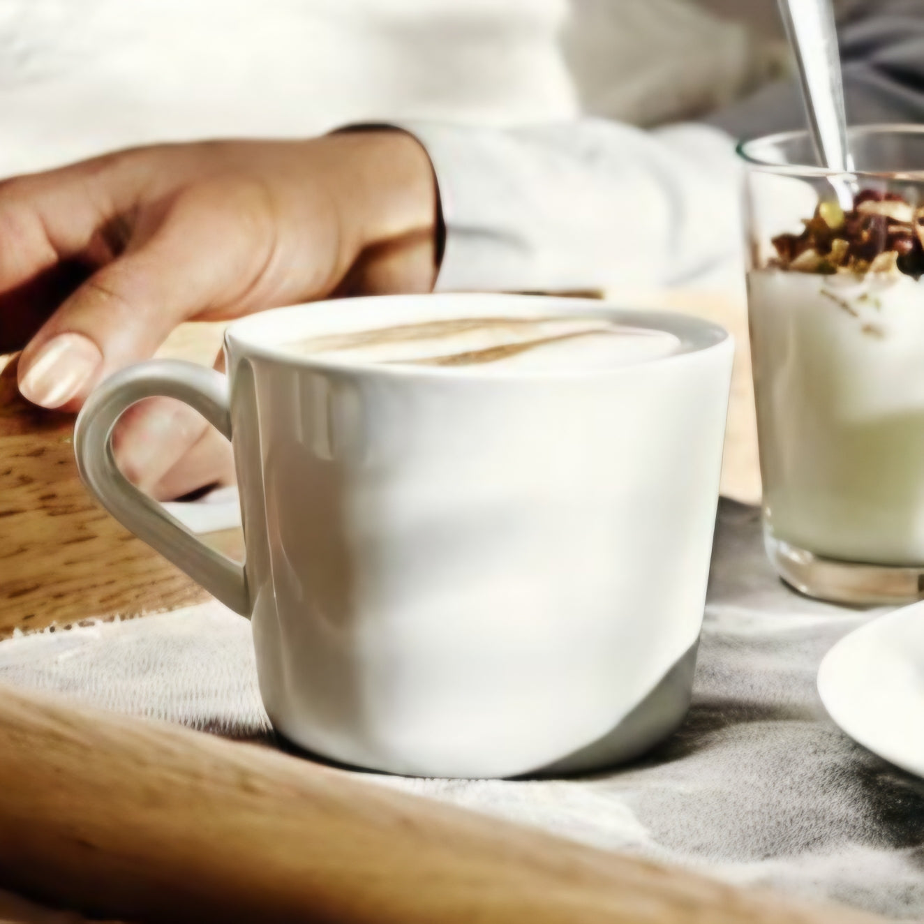 CERAMIC COFFEE MUG OFF WHITE