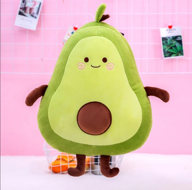 AVOCADO PLUSH TOY GREEN & BROWN