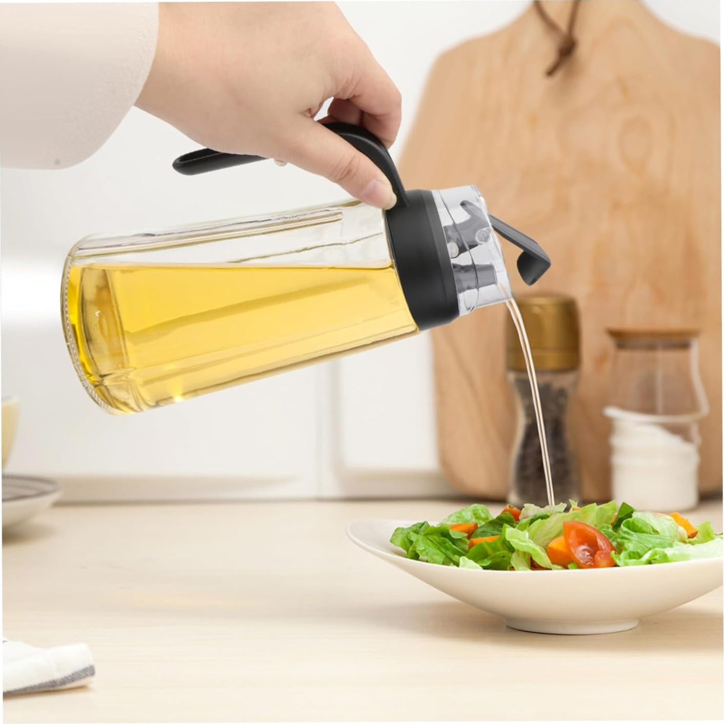 GLASS OIL DISPENSER 600ML