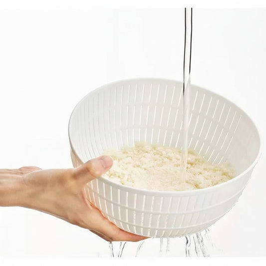 PLASTIC BOWL & COLANDER w/LID