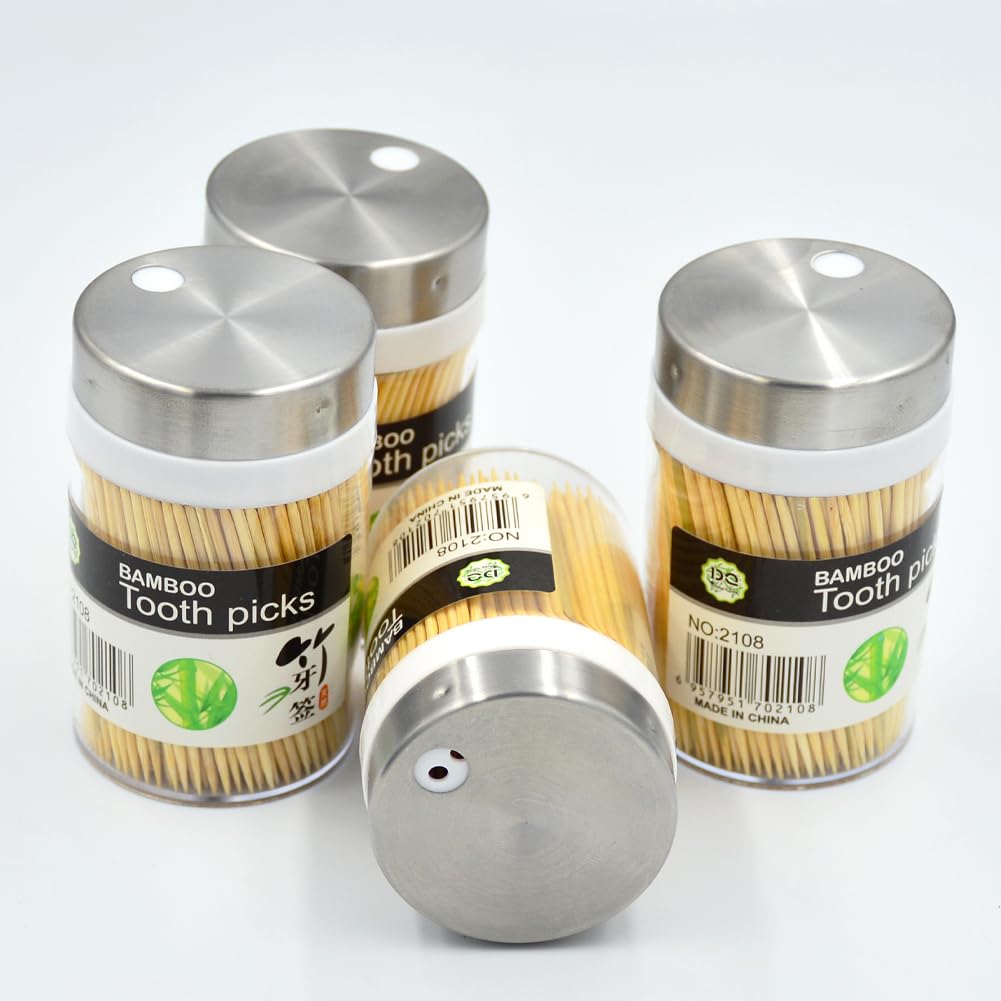 SET TOOTHPICKS IN CANISTER