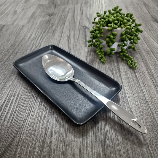 RECTANGULAR CERAMIC FLAT PLATE 9" BLACK