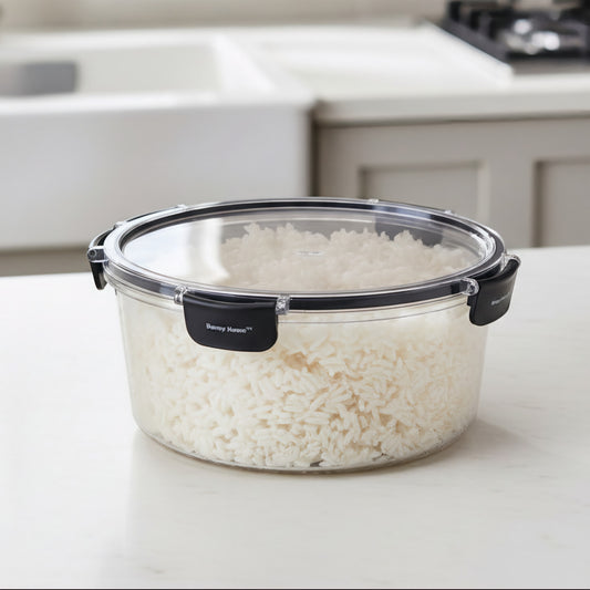 PLASTIC FOOD STORAGE CONTAINER ROUND 1850ML