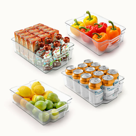 ACRYLIC STACKABLE FRIDGE/ PANTRY ORGANIZER XL