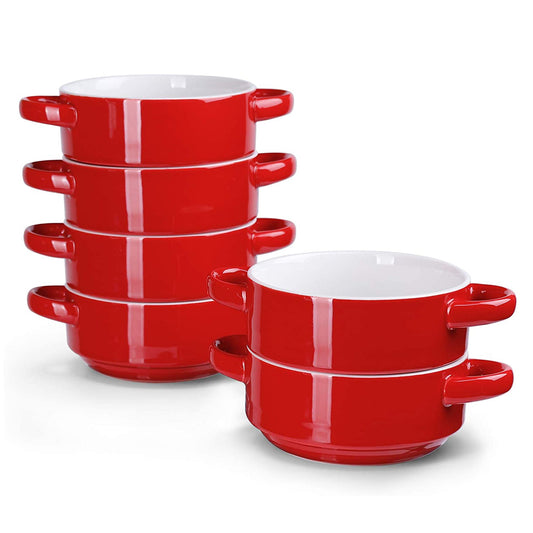 MINI CERAMIC AMPHORA BOWL RED