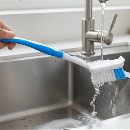 BAX DISH BRUSH RUBBER GRIP AST