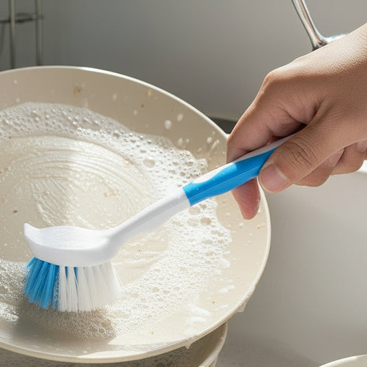 BAX DISH BRUSH RUBBER GRIP AST