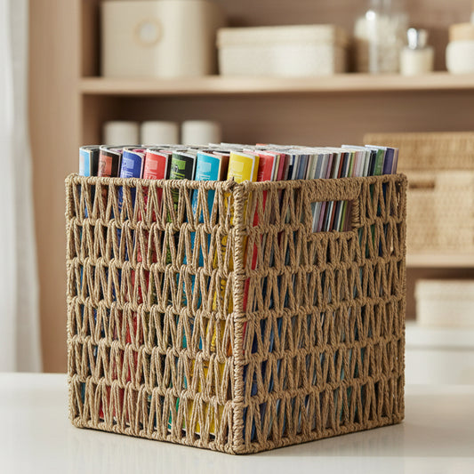 COLLAPSIBLE CANE STORAGE CUBE