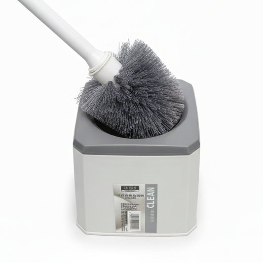 PLASTIC TOILET BRUSH WHITE