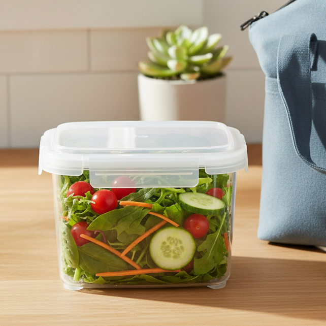 PLASTIC AIRTIGHT STORAGE CONTAINER SM RECT