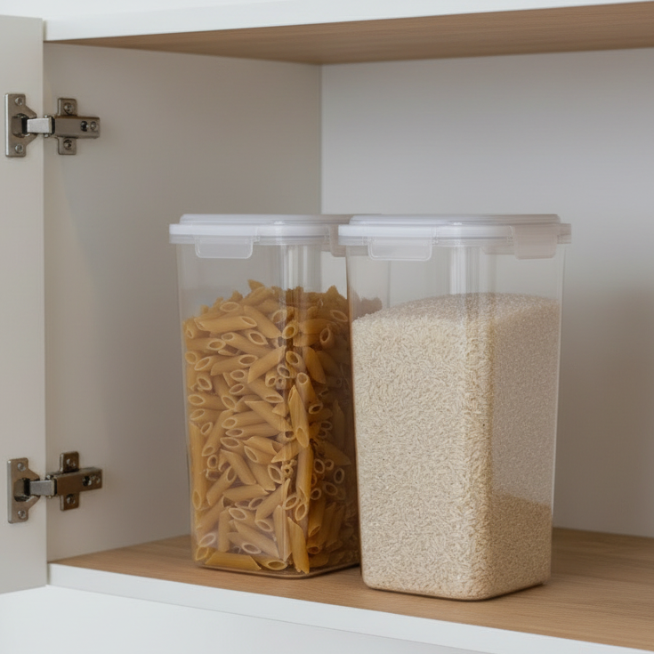 PLASTIC AIRTIGHT STORAGE CONTAINER TALL SQ