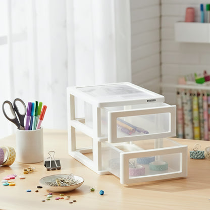 PLASTIC 2 DRAWER ORGANIZER