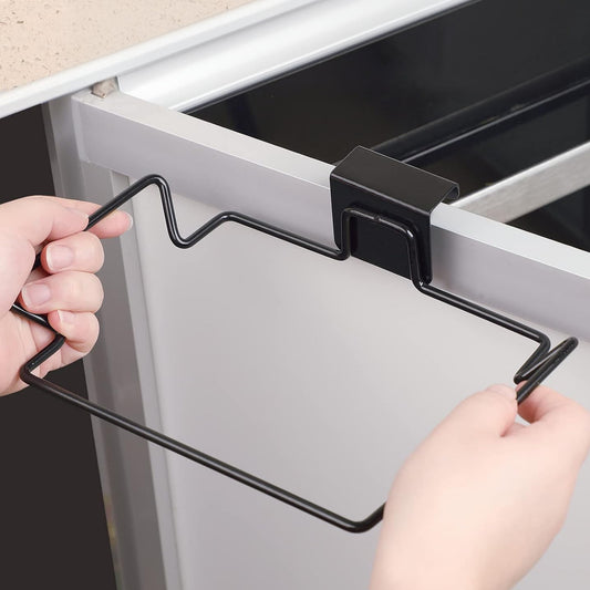 OVER CABINET TRASH BAG HOLDER MATTE BLACK
