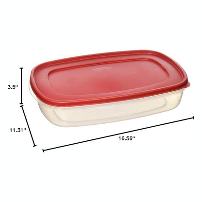 RUBBERMAID ‘EASY FIND LIDS’ FOOD STORAGE CONTAINER RECT. 5.6L
