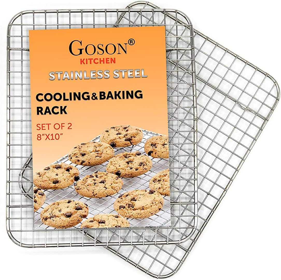 SET/2 STAINLESS STEEL COOLING & BAKING RACK