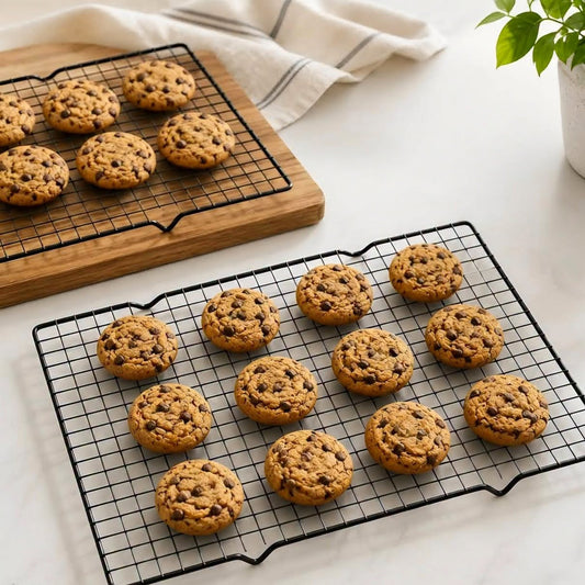 SET/2 NON-STICK COOLING RACKS BLACK