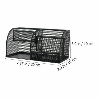 METAL DESK ORGANIZER BLACK