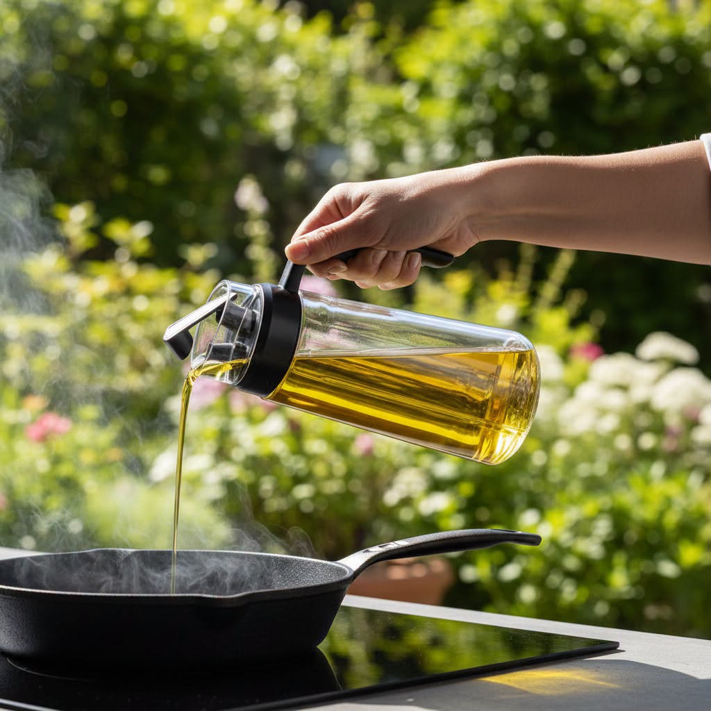 GLASS OIL DISPENSER 600ML