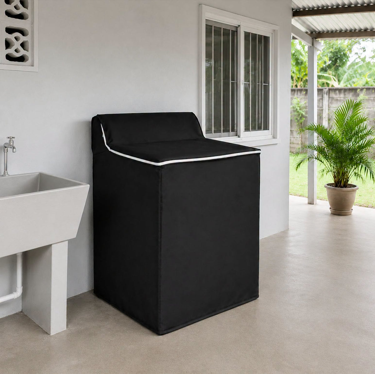 ZIPPERED WASHING MACHINE COVER