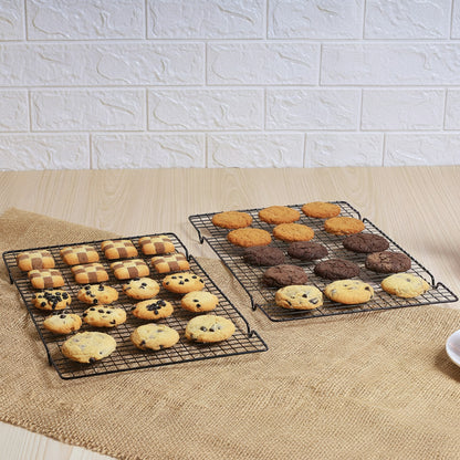 SET/2 NON-STICK COOLING RACKS BLACK