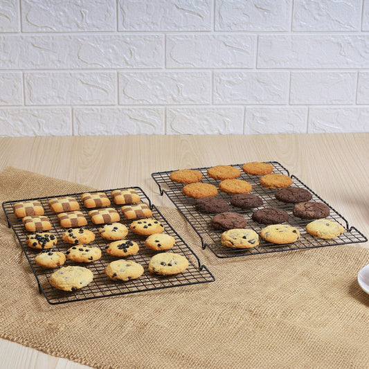 SET/2 NON-STICK COOLING RACK BLACK