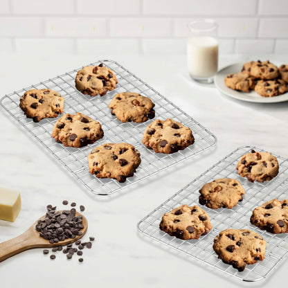 SET/2 STAINLESS STEEL COOLING & BAKING RACK