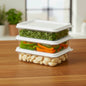 SET/3 PLASTIC STORAGE CONTAINER 300ML