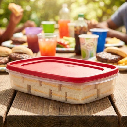 RUBBERMAID ‘EASY FIND LIDS’ FOOD STORAGE CONTAINER RECT. 5.6L