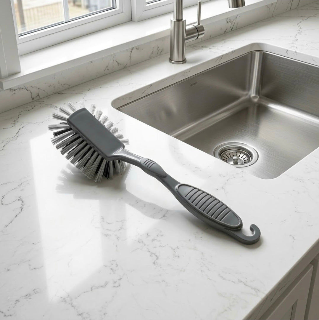 CLEANING DISH BRUSH GREY