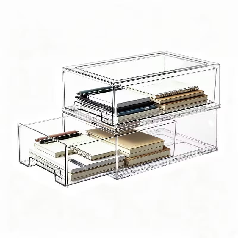 ACRYLIC STACKABLE DRAWER ORGANIZER LRG