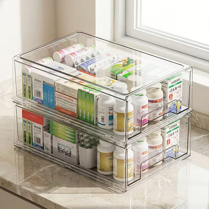 ACRYLIC STACKABLE DRAWER ORGANIZER LRG