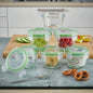 MINI AIRTIGHT GLASS CONTAINER ROUND 5.07oz