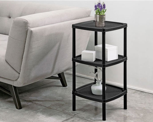 RIMAX 3 SQ TIER SIDE TABLE BLACK