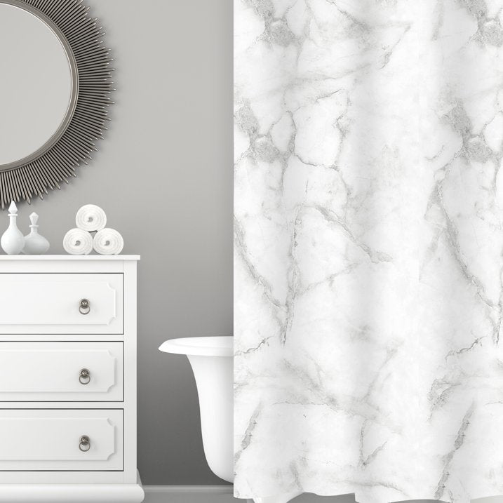 SHOWER CURTAIN PEVA STAGGERED DESIGN