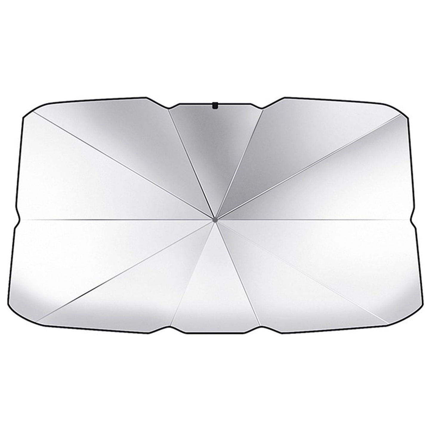 AUTO POLYESTER WINDSHIELD SUNSHADE SILVER