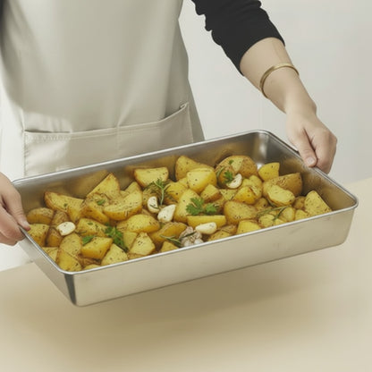 STAINLESS STEEL BAKING PAN X-LARGE