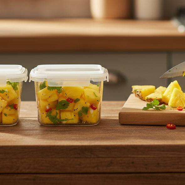 PLASTIC AIRTIGHT STORAGE CONTAINER SM RECT