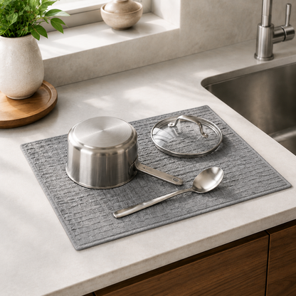 DISH DRYING MAT BASIC MICROFIBER