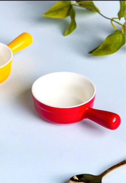 MINI SINGLE HANDLE PREP/ SAUCE BOWL RED