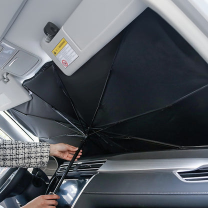 AUTO POLYESTER WINDSHIELD SUNSHADE SILVER
