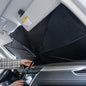 AUTO POLYESTER WINDSHIELD SUNSHADE SILVER