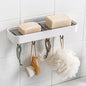 JS ADHESIVE MULTIFUNCTIONAL SOAP DISH WHITE