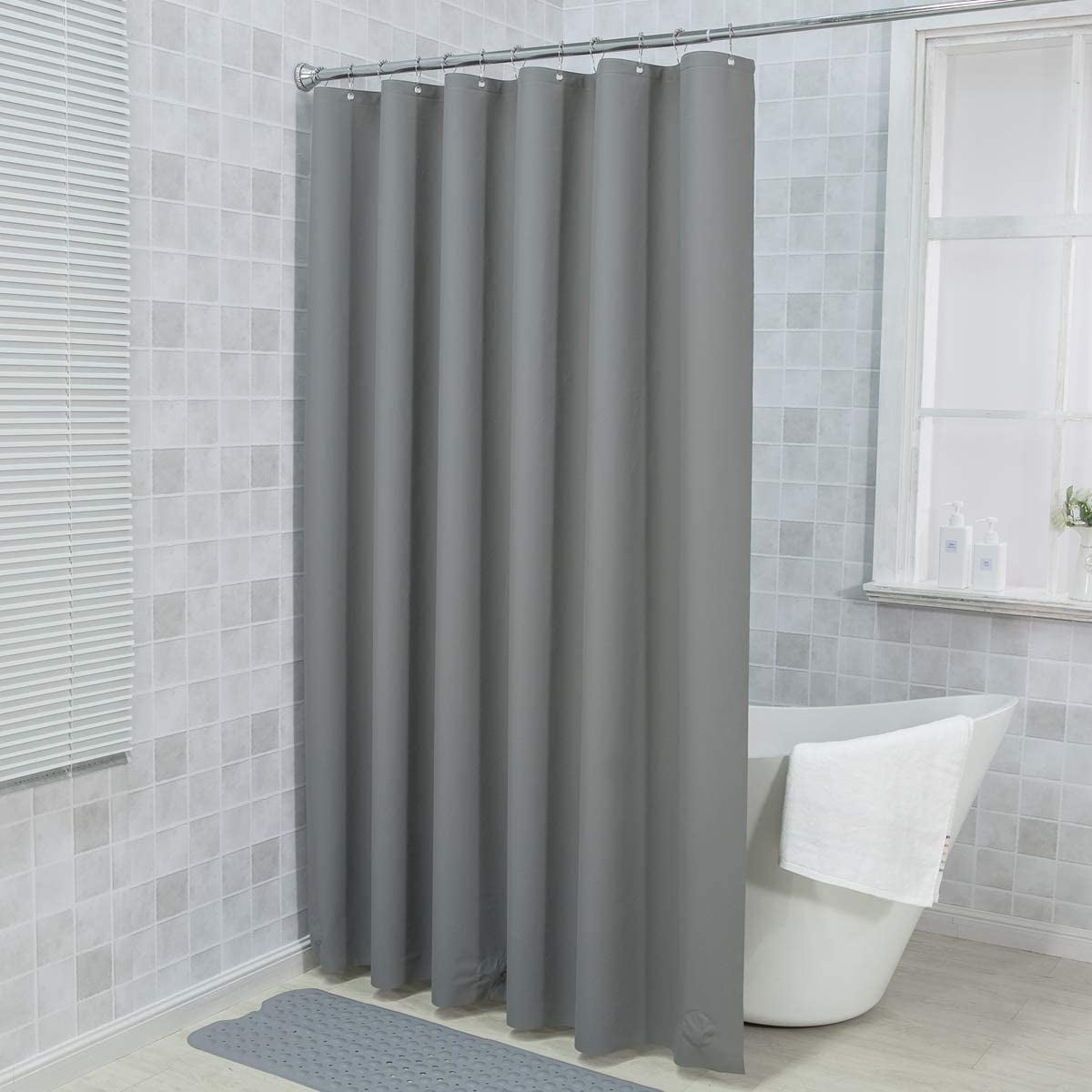 SWW SHOWER CURTAIN SOLID GREY