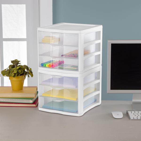 STERILITE CLEARVIEW 3 DRAWER ORGANIZER
