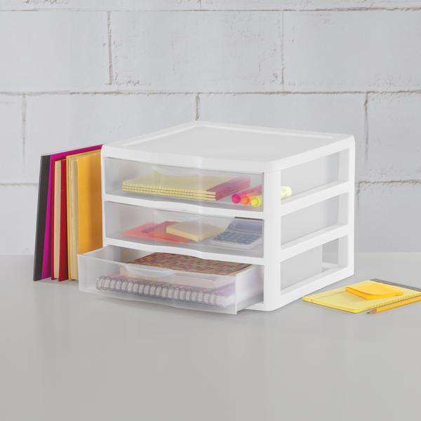 STERILITE CLEARVIEW WIDE 3 DRAWER UNIT