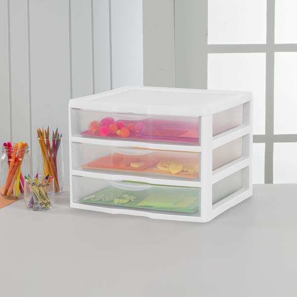 STERILITE CLEARVIEW WIDE 3 DRAWER UNIT